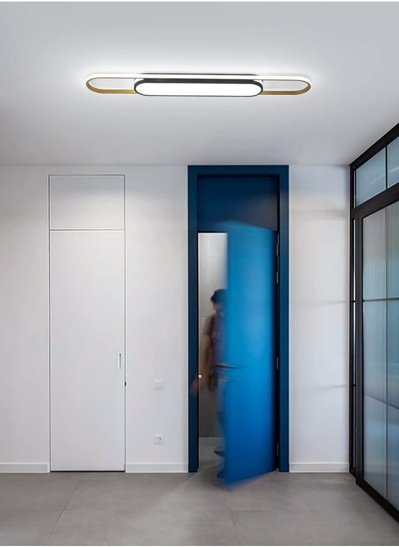 Ganeed - Linear Ceiling Light Modern LED Ceiling Lamp Dimmable Acrylic Ceiling Lighting Fixture with Remote Control for Kitchen Dining Room Cloakroom Hallway(48W/110cm L) - Image 1