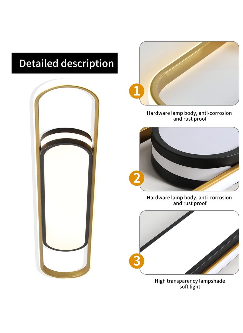 Ganeed Linear Ceiling Light Modern LED Ceiling Lamp Dimmable Acrylic Ceiling Lighting Fixture with Remote Control for Kitchen Dining Room Cloakroom Hallway(48W/110cm L)  - Image 5