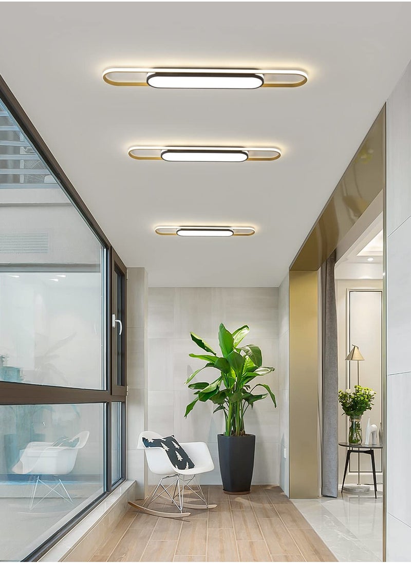 Ganeed - Linear Ceiling Light Modern LED Ceiling Lamp Dimmable Acrylic Ceiling Lighting Fixture with Remote Control for Kitchen Dining Room Cloakroom Hallway(48W/110cm L) - Image 1
