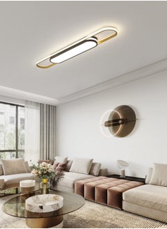 Ganeed Linear Ceiling Light Modern LED Ceiling Lamp Dimmable Acrylic Ceiling Lighting Fixture with Remote Control for Kitchen Dining Room Cloakroom Hallway(48W/110cm L)  - Image 1