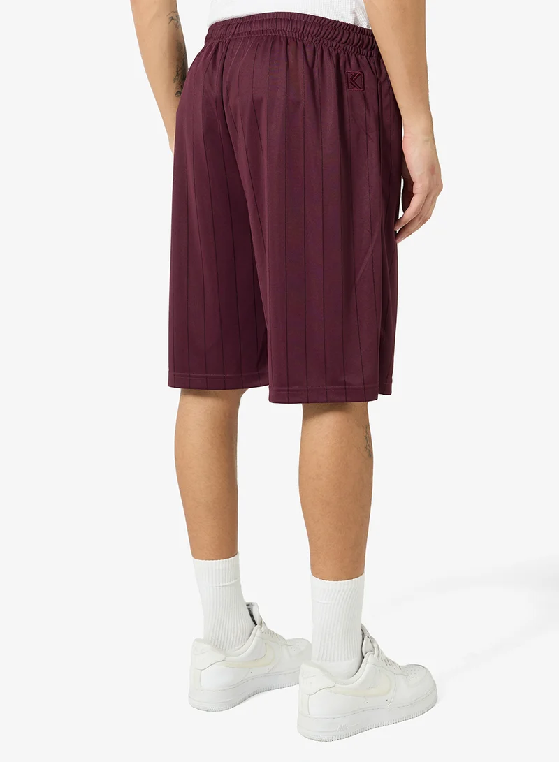 Karl Kani  KK Insignia Shadow Pinstripe Soccer Short for Men | Best Price UAE