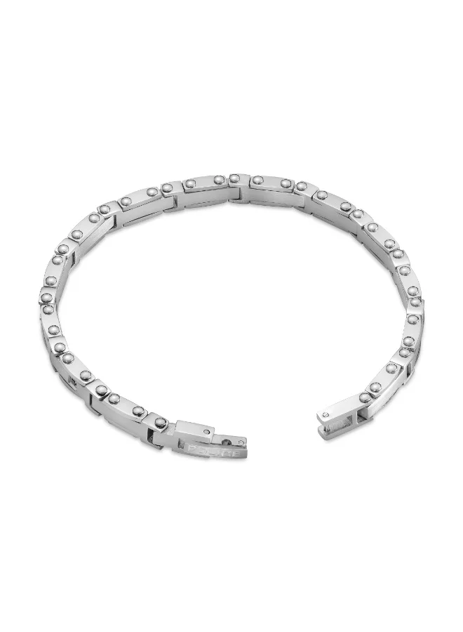بوليس Spire Stainless Steel Link Bracelet for Men, 180mm