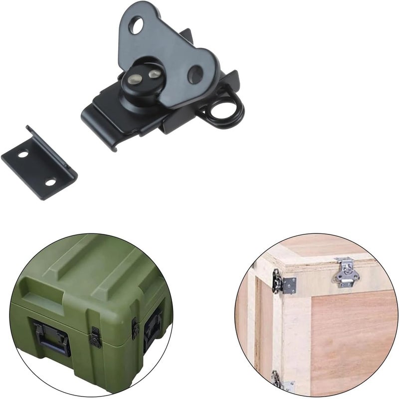 Versatile 4/6pcs Black Luggage Twist Latch - for Boxes/Suitcases(4pcs) - Image 3