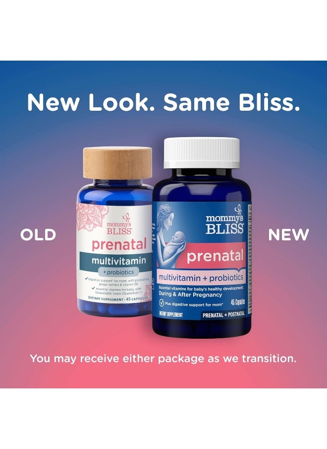 Mommy's Bliss Prenatal Multivitamin + Probiotic For Women  - Image 2