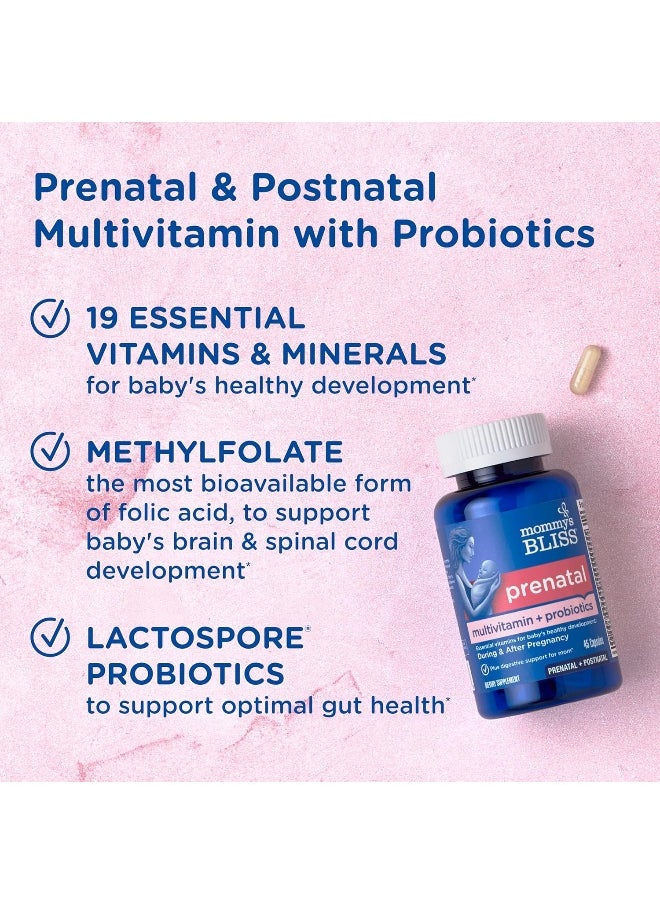 Mommy's Bliss Prenatal Multivitamin + Probiotic For Women  - Image 3