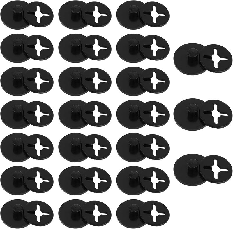 RaceBibGrip - 24 Black Running Bib Clips, Race Number Buckle Attachment System - Image 2