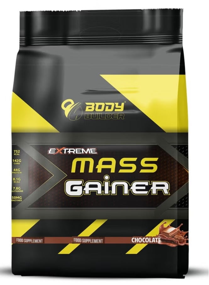 Body Builder Extreme Mass Gainer Weight Gainer 10 Lbs Chocolate Flavor - Image 1