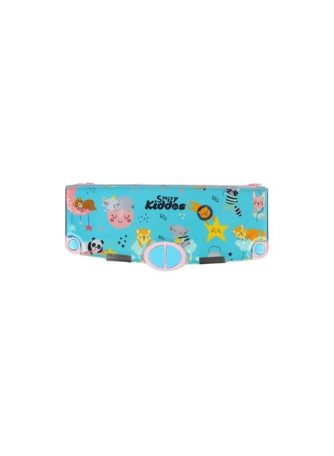 SMILY KIDDOS Smily Kiddos Pop Out Pencil box Rainbow Animals - Teal Blue - Image 1