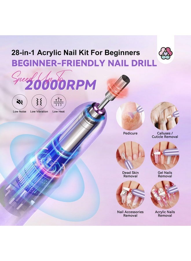 Saviland Acrylic Nail Kit With Everything: Acrylic Kit With Nail Drill Nail Kit Acrylic Set For Beginners Starter Acrylic Nail Set Full Acrylic Nail Supplies For Nail Extensions  - Image 3