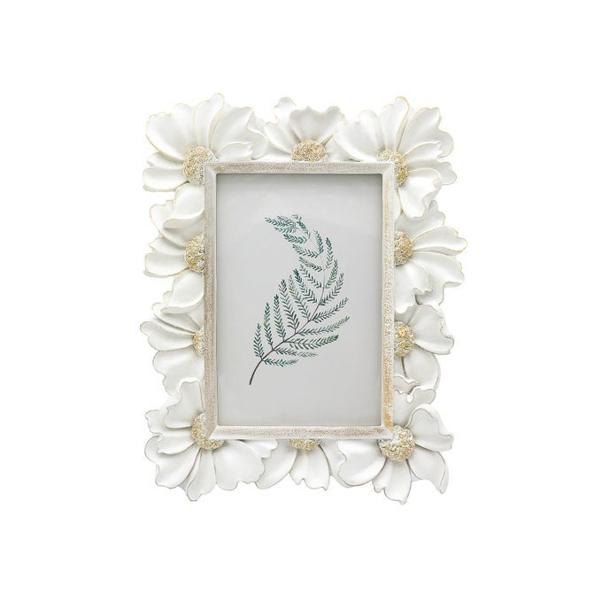 4X6 VINTAGE PICTURE FRAME ANTIQUE WHITE ORNATE PHOTO FRAME FOR TABLETOP AND WALL DISPLAY DECORATIVE FLORAL DESIGN RETRO HOME DECOR OLD FASHIONED PHOTO GALLERY ART