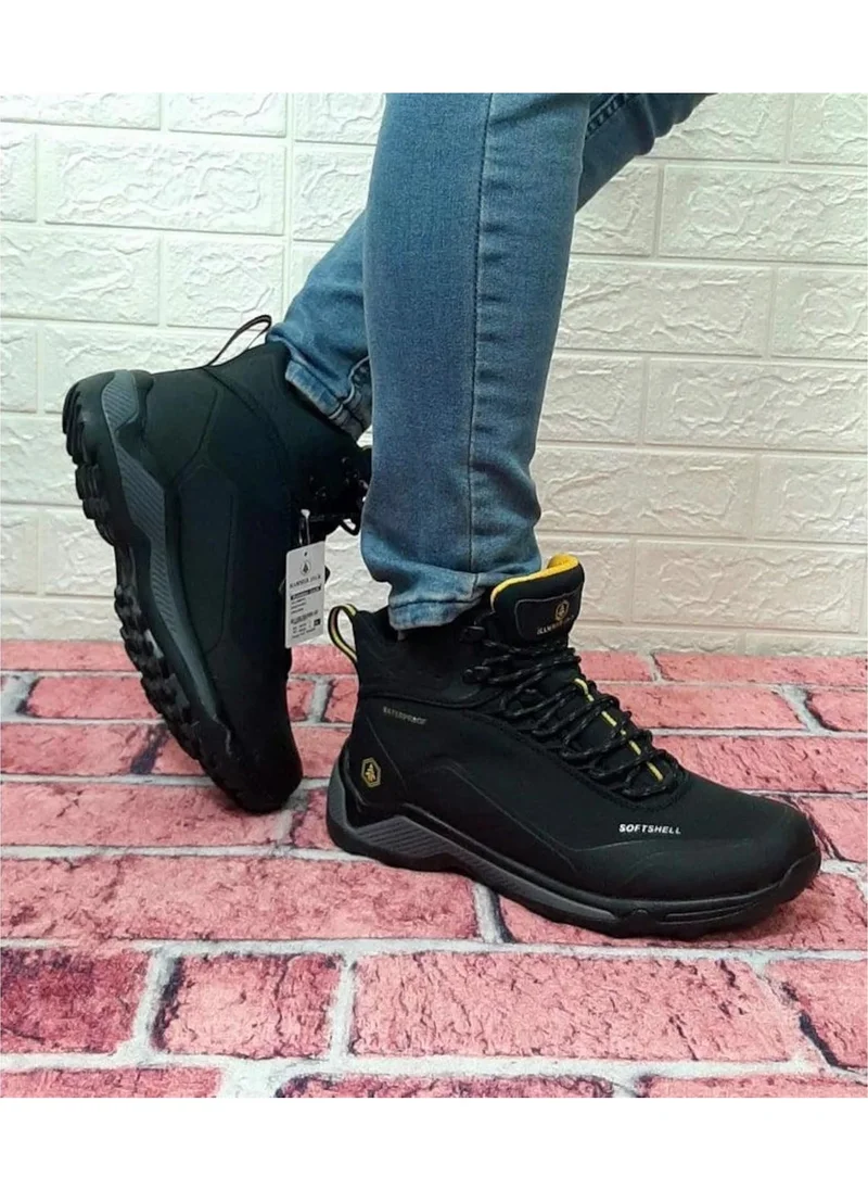 هامر جاك Bond 21664 Men's Waterproof Boots Black Yellow V2