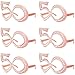 Pagather 50th Birthday Glasses 6 Pairs Rose Gold 50 Years Old Glasses with Rhinestones Funny Plastic Costume Photo Booth Prop - Image 3