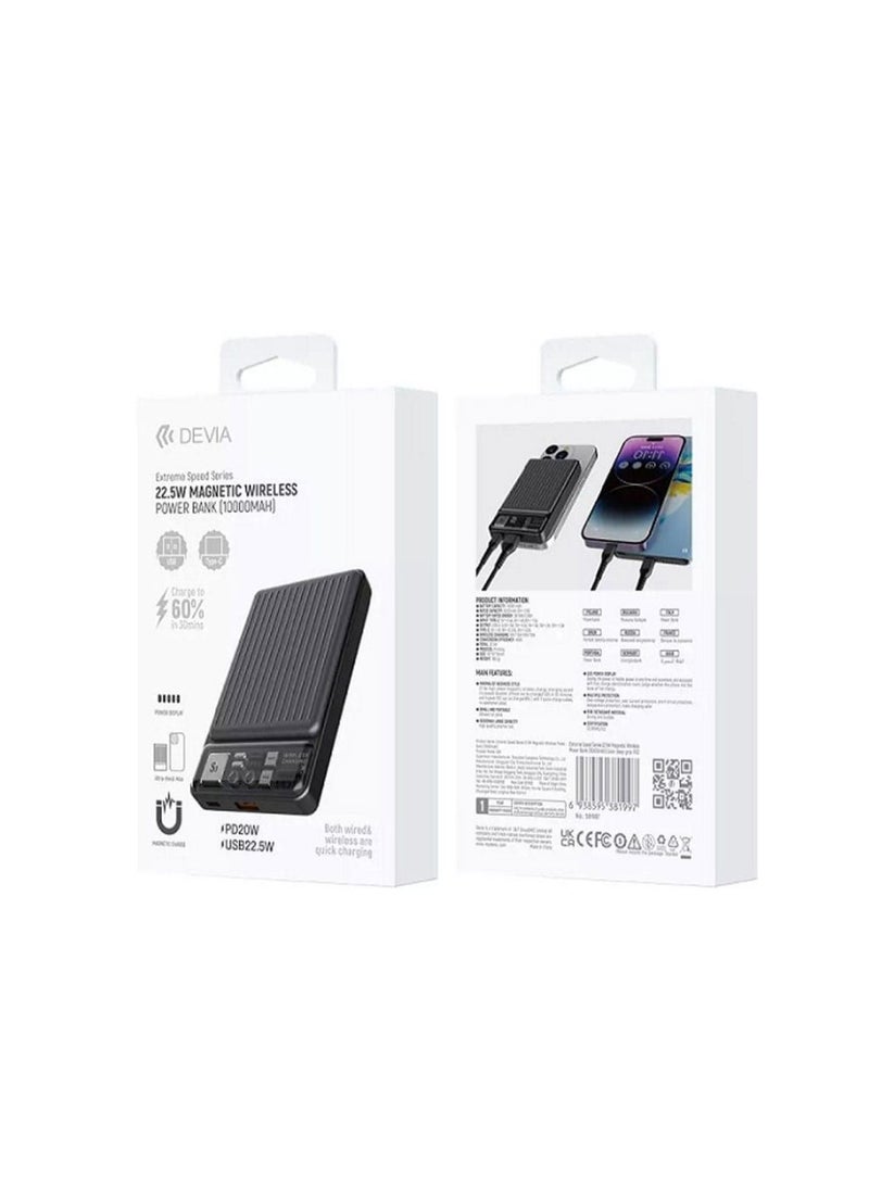 devia MP55G Extreme Speed Series 22.5W Magnetic Wireless Power Bank 10000mAh S28 - Deep Gray - Image 3