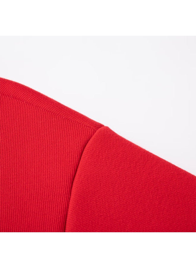 Glm Men's Crewneck Sweatshirt Autumn Winter Fleece Thickened New Year Red Festive Dragon Year Jacket - Image 3