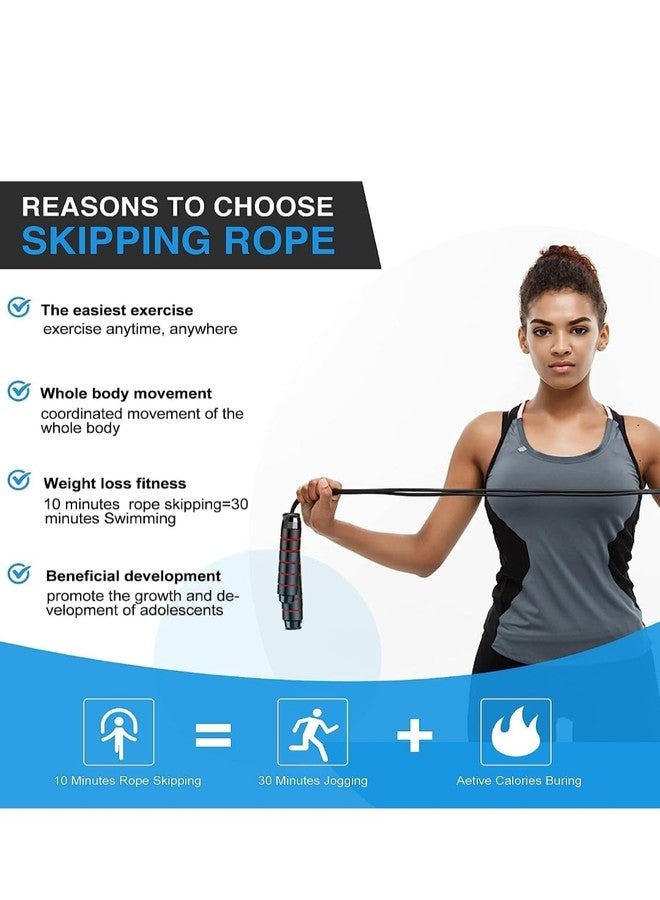 Ranasports Nylon Skipping Rope For Menu0026Women Adjustable Jumping Rope For Men Skipping Rope For Women Rassi Jumping Skipping Rope For Kids Jump Rope For Men Gym Rope/Exercise Rope For Men Workout-Black - Image 5