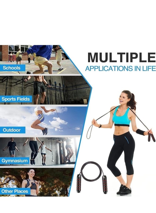 Ranasports Nylon Skipping Rope For Menu0026Women Adjustable Jumping Rope For Men Skipping Rope For Women Rassi Jumping Skipping Rope For Kids Jump Rope For Men Gym Rope/Exercise Rope For Men Workout-Black - Image 4