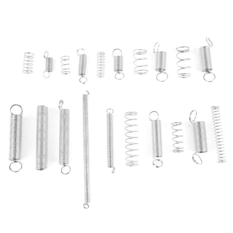 Compression Springs: 200 Pieces 20 Sizes - Premium Carbon Steel Durable Elastic Springs for Toys, Crafts, Sofas, Electric Appliances - Image 1