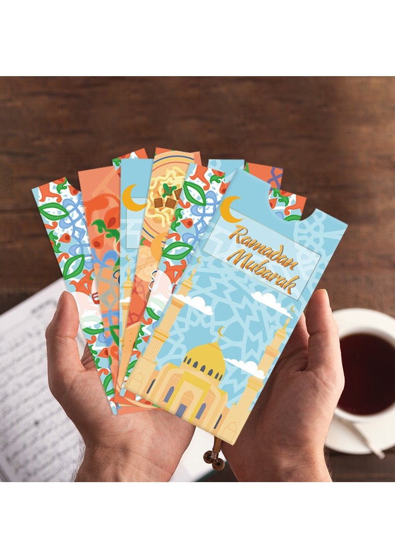 SänHahn - 16 Pieces Eid Mubarak Money Envelopes Set Multi-Color Lucky Cash Envelopes - Image 1