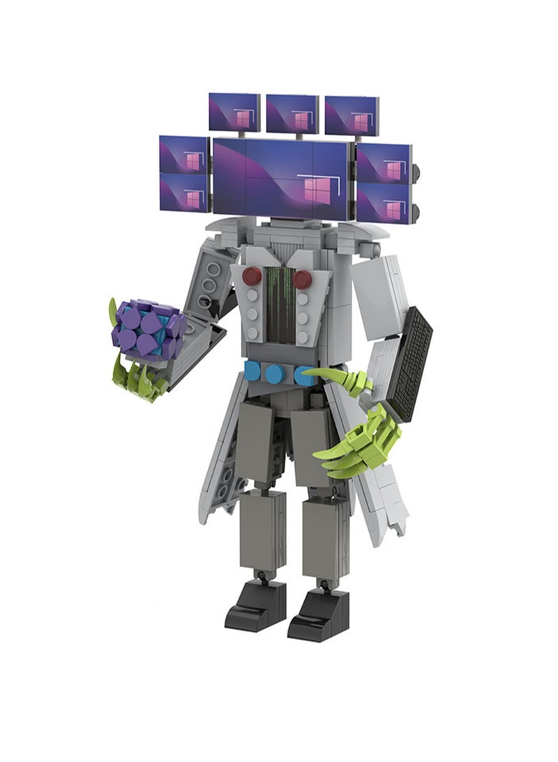 Children's Self-assembly Small Particle Toy Building Blocks Computer Titan Model Hand - Image 1