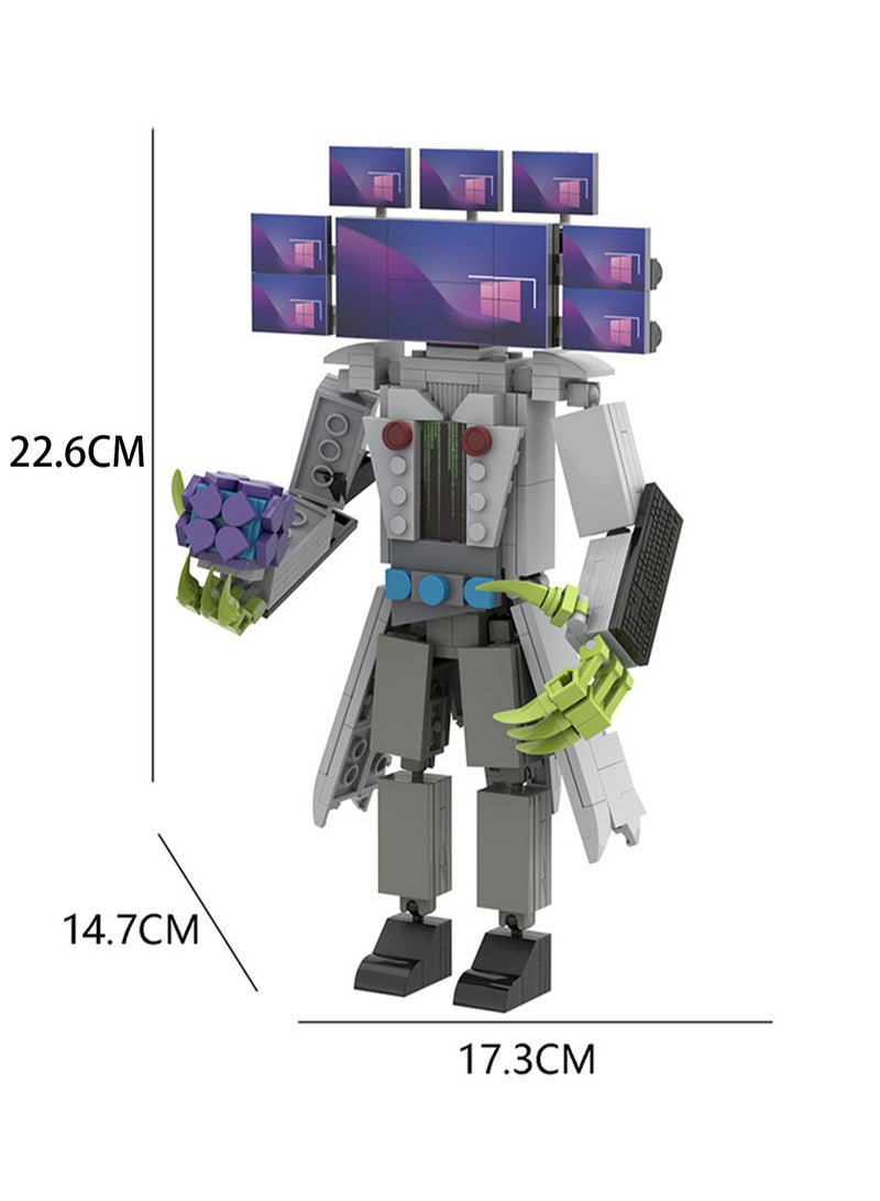 Children's Self-assembly Small Particle Toy Building Blocks Computer Titan Model Hand - Image 2