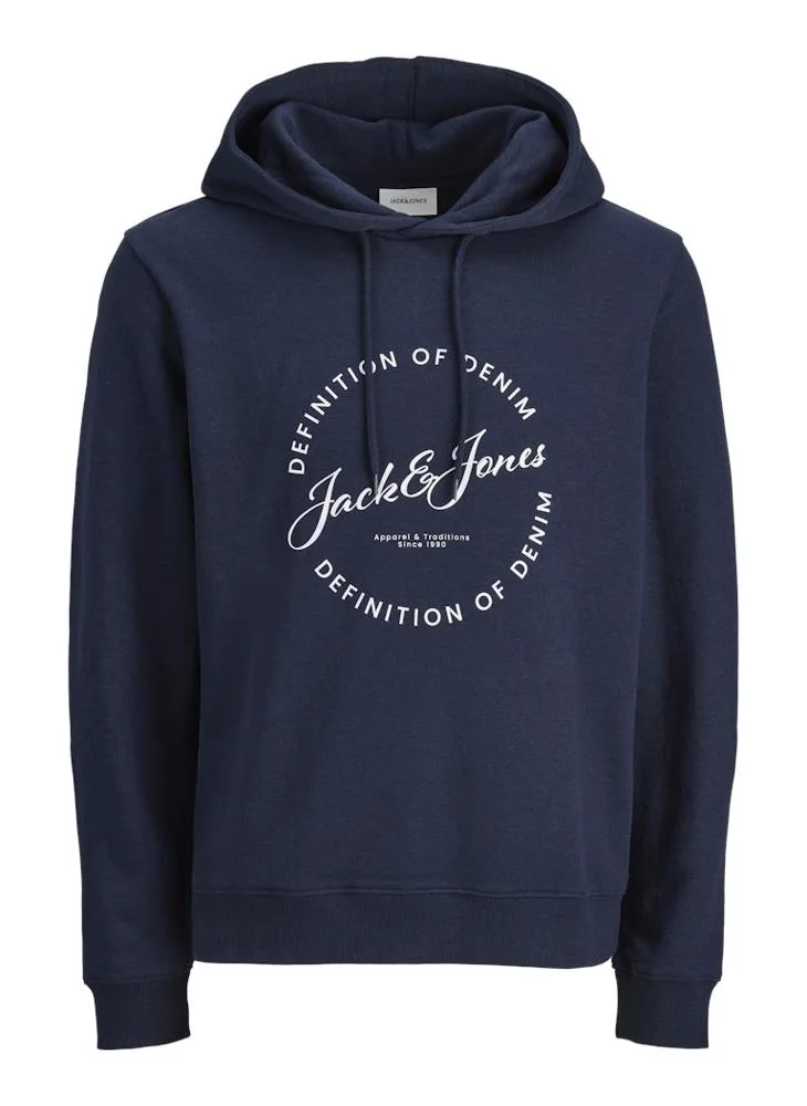 JACK & JONES  Graphic Pullover Hoodie for Men | Best Price UAE