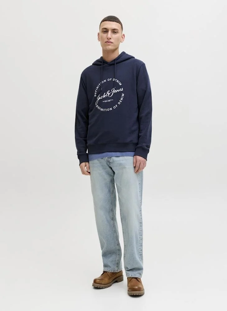 JACK & JONES  Graphic Pullover Hoodie for Men | Best Price UAE