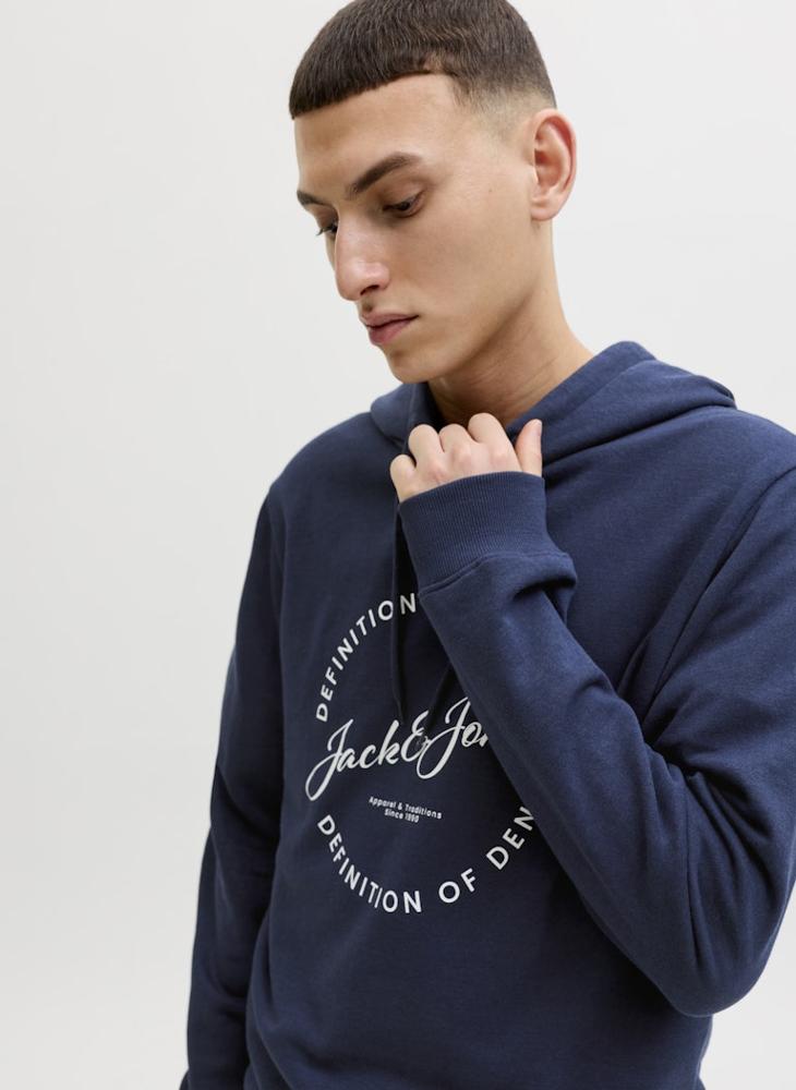 JACK & JONES Graphic Pullover Hoodie - Image 1