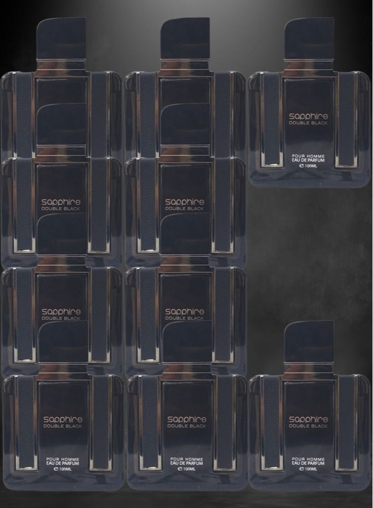 Sapphire 10 Pieces Sapphire Double Black EDP 100ML - Image 1