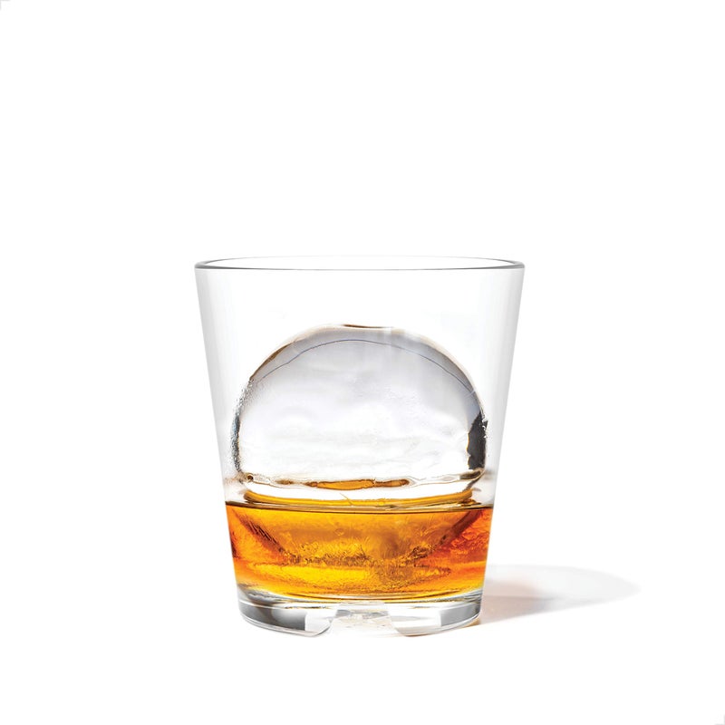 TOSSWARE RESERVE 8oz Stacking Rocks, SET OF 4, Premium Quality, Dishwasher Safe & Heat Resistant Unbreakable Plastic Whiskey Glasses, Clear - Image 1