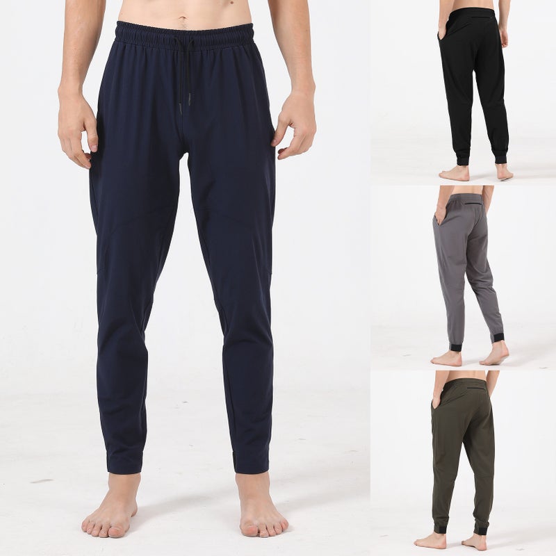 Men’s Joggers Pants Elastic Bottom Zipper Pocket Workout Casual Sweatpants Trouser - Image 3