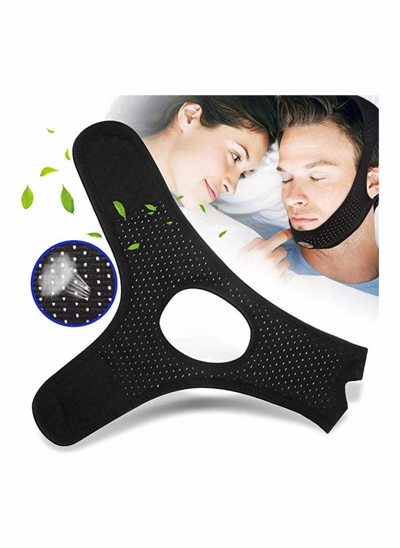 SYOSI - Anti Snoring Chin Strap for Men and Women, Anti Snoring Devices Ajustable Stop Snoring Solution, Snore Stopper Chin Straps Snore Reducing Snore Relief Sleep AIDS for Snoring Sleeping Mouth Breather - Image 1