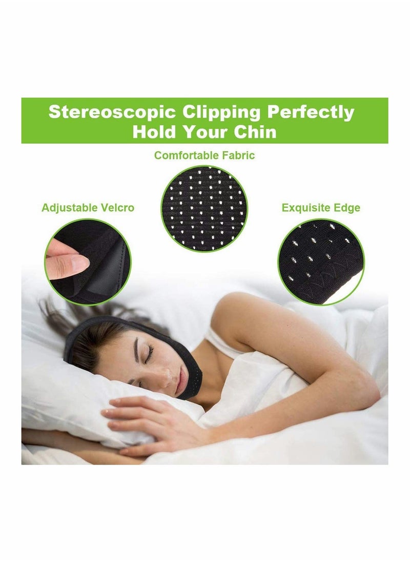 SYOSI - Anti Snoring Chin Strap for Men and Women, Anti Snoring Devices Ajustable Stop Snoring Solution, Snore Stopper Chin Straps Snore Reducing Snore Relief Sleep AIDS for Snoring Sleeping Mouth Breather - Image 1