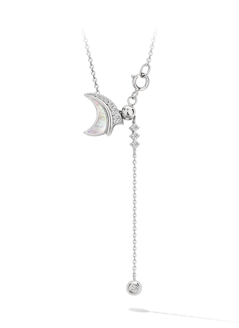 AWNL - Atlantis Mother of Pearl Necklace with Sterling Silver Pendant Gift for Women Wife Girlfriend Mother - Image 1