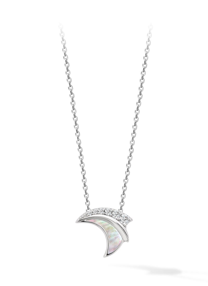 AWNL - Atlantis Mother of Pearl Necklace with Sterling Silver Pendant Gift for Women Wife Girlfriend Mother - Image 1