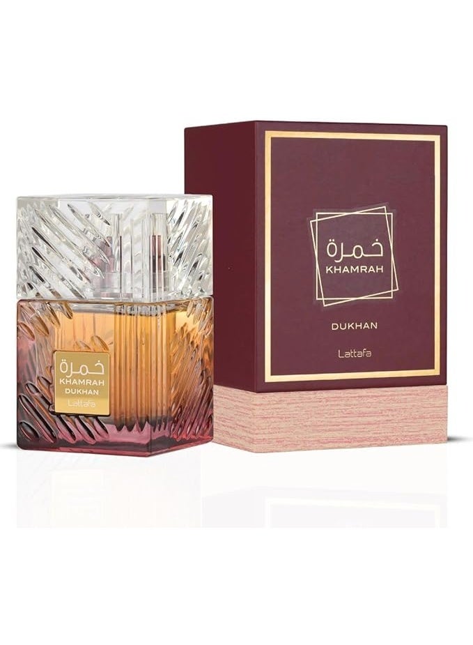 Lattafa Khamra Dukhan Perfume For Unisex Eau De Parfum 100ML - Image 1