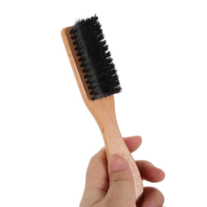 عدة العناية بلحية الرجال فرشاة تصفيف مشط محمولة خشبية سوداء - Image 5