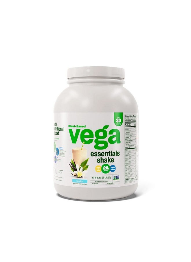 Vega Vega Essentials Plant Based Protein Powder, Vanilla - Vegan, Superfood, Vitamins, Antioxidants, Keto, Low Carb, Dairy Free, Gluten Free, Pea Protein For Women & Men, 2.3 Lbs (Packaging May Vary)  - Image 1