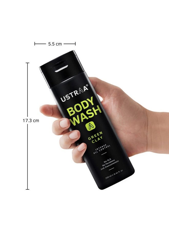 أوسترا طين غسول الجسم الأخضر 250 مل، التحكم المكثف في الزيت، يزيل الزيوت الزائدة، لا يسبب الجفاف بعد الاستحمام، رغوة مكثفة بدون كبريتات، مناسب لجميع أنواع البشرة - Image 3
