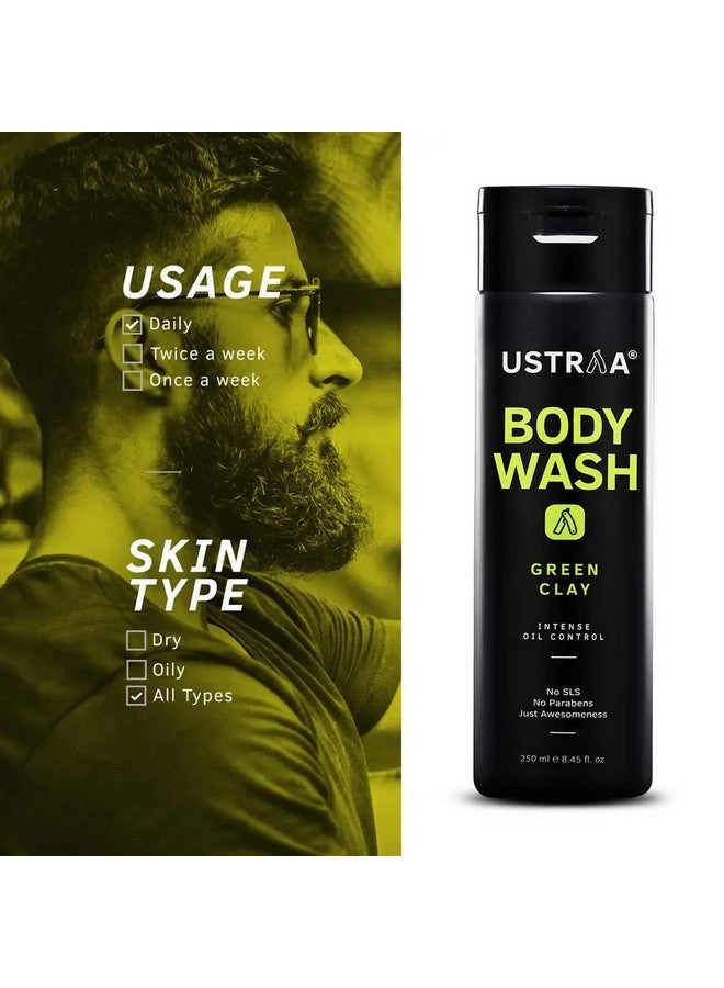 أوسترا طين غسول الجسم الأخضر 250 مل، التحكم المكثف في الزيت، يزيل الزيوت الزائدة، لا يسبب الجفاف بعد الاستحمام، رغوة مكثفة بدون كبريتات، مناسب لجميع أنواع البشرة - Image 5