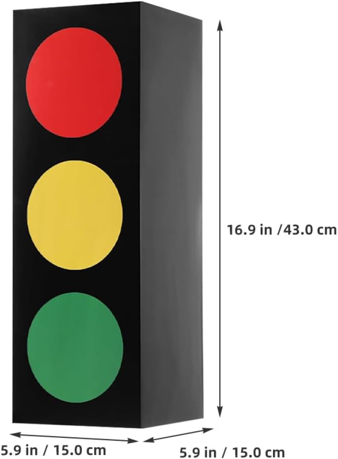 DIYEAH Traffic Light Candy Boxes 2pcs Set, Small Party Favor Wrap Boxes for Birthday and Racing Theme, Decorative Packaging for ’ Construction and Car Parties - Image 2