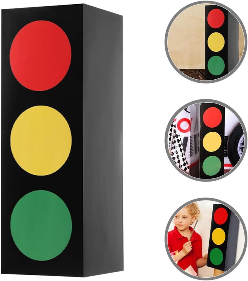 DIYEAH Traffic Light Candy Boxes 2pcs Set, Small Party Favor Wrap Boxes for Birthday and Racing Theme, Decorative Packaging for ’ Construction and Car Parties - Image 5