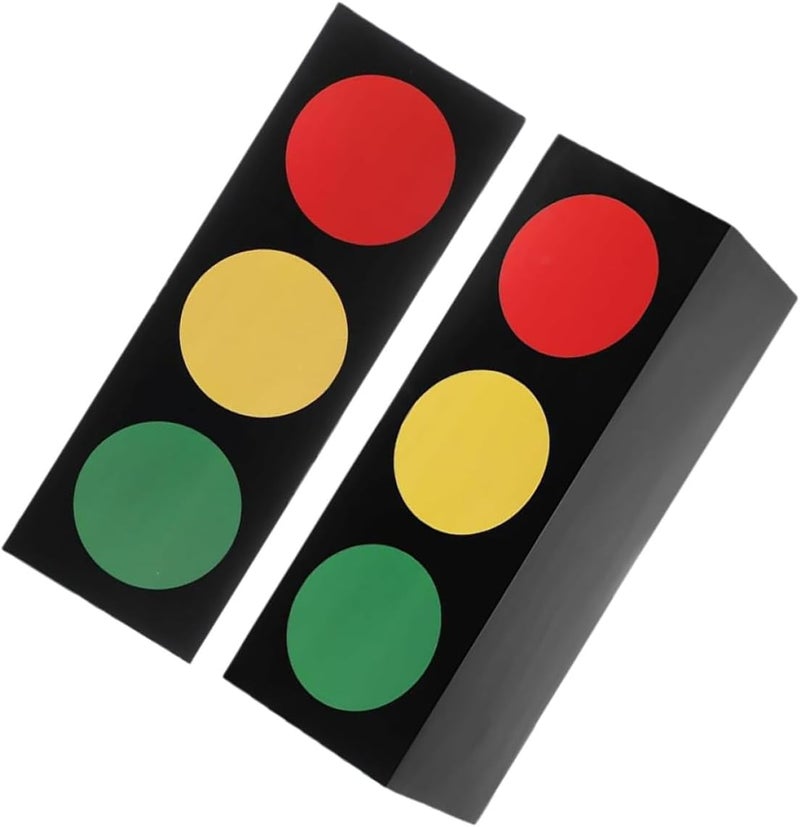 DIYEAH Traffic Light Candy Boxes 2pcs Set, Small Party Favor Wrap Boxes for Birthday and Racing Theme, Decorative Packaging for ’ Construction and Car Parties - Image 1