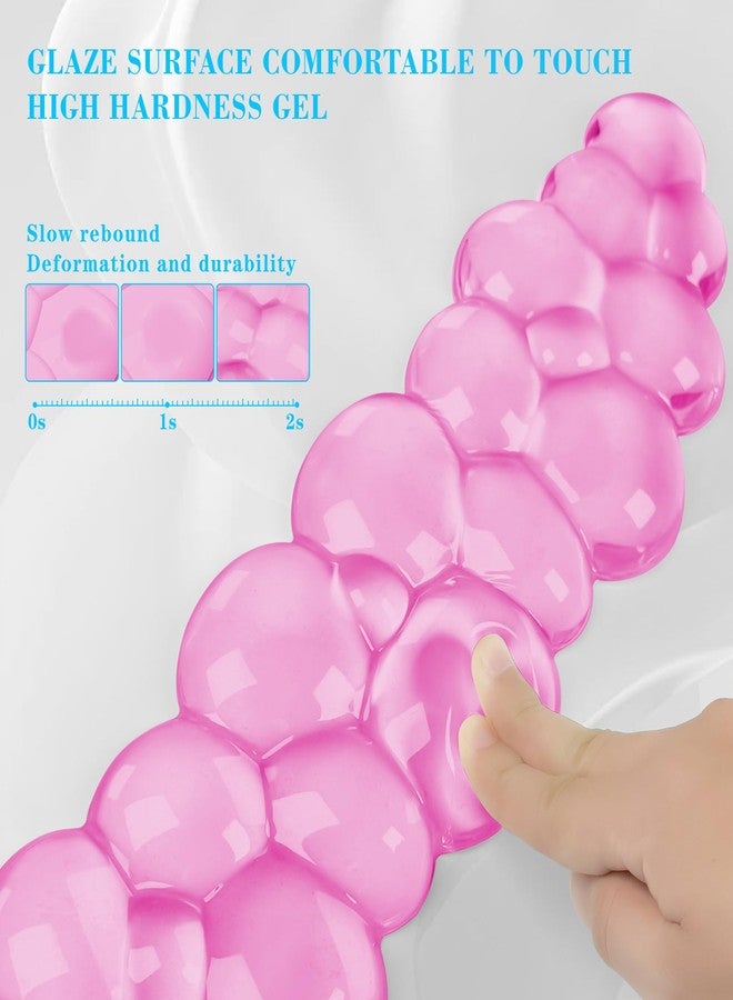 KEPUTAIER Gel Cloud Keyboard and Mouse Wrist Rest, Cute Wrist Support and Arm Support Keyboard Rest for Keyboard and Mouse Typing Pain Relief，Suitable for Office/Computer/Laptop/Gaming (Pink) - Image 4