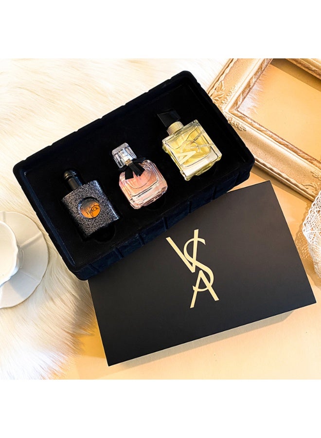 مجموعة هدايا عطور فاخرة للنساء، مجموعة هدايا من 3 قطع أو دو برفوم (3 × 30 مل)، رائحة عطر كلاسيكية للنساء، روائح زهرية فاكهية شرقية - Image 1