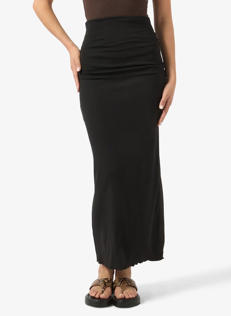 Ginger Ruched Fitted Maxi Skirt - Image 2