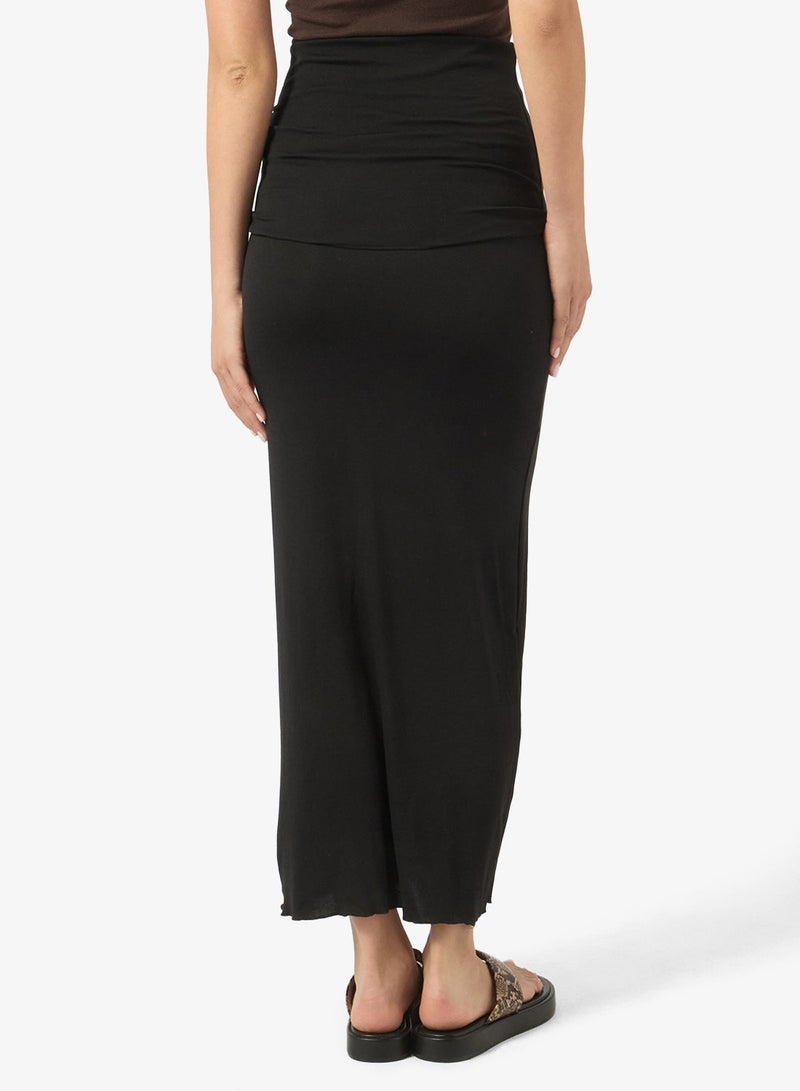 Ginger Ruched Fitted Maxi Skirt - Image 3