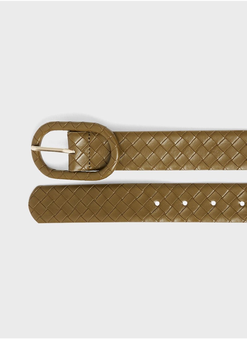 MANGO Braided Buckle Belt  - Image 4