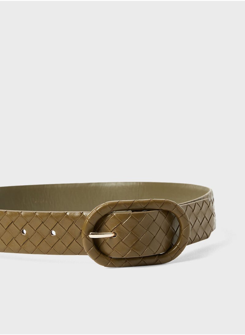 MANGO Braided Buckle Belt  - Image 3