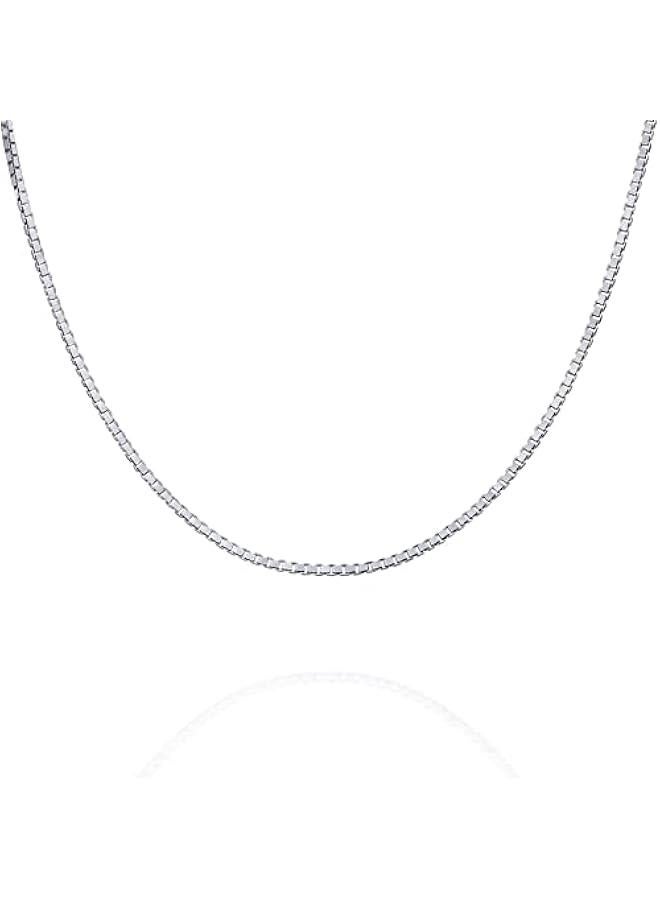 بافوا بافوي سلسلة من الفضة الاسترليني عيار 925 الايطالية الصلبة مطلية بالذهب عيار 22 قيراط | ثعبان، صندوق مربع، كابل، كبح فائق المرونة، قلادة ميامي كوبان وحبل متعرج قطع الماس للنساء والرجال | صنع في ايطاليا - Image 1