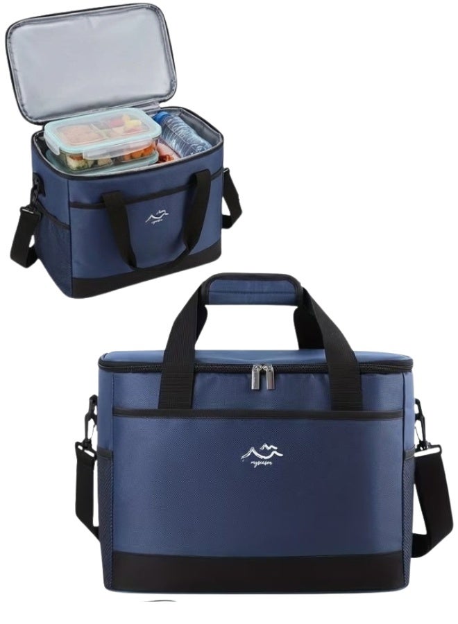 Eco-Friendly 26L Insulated Lunch Bag – Leakproof Thermal Cooler Tote with Durable Water-Resistant Oxford Fabric, Adjustable Shoulder Strap & Padded Handle, Large Capacity Lunch Box for Work, School, Picnic, Camping, and Fishing Trips - Image 1